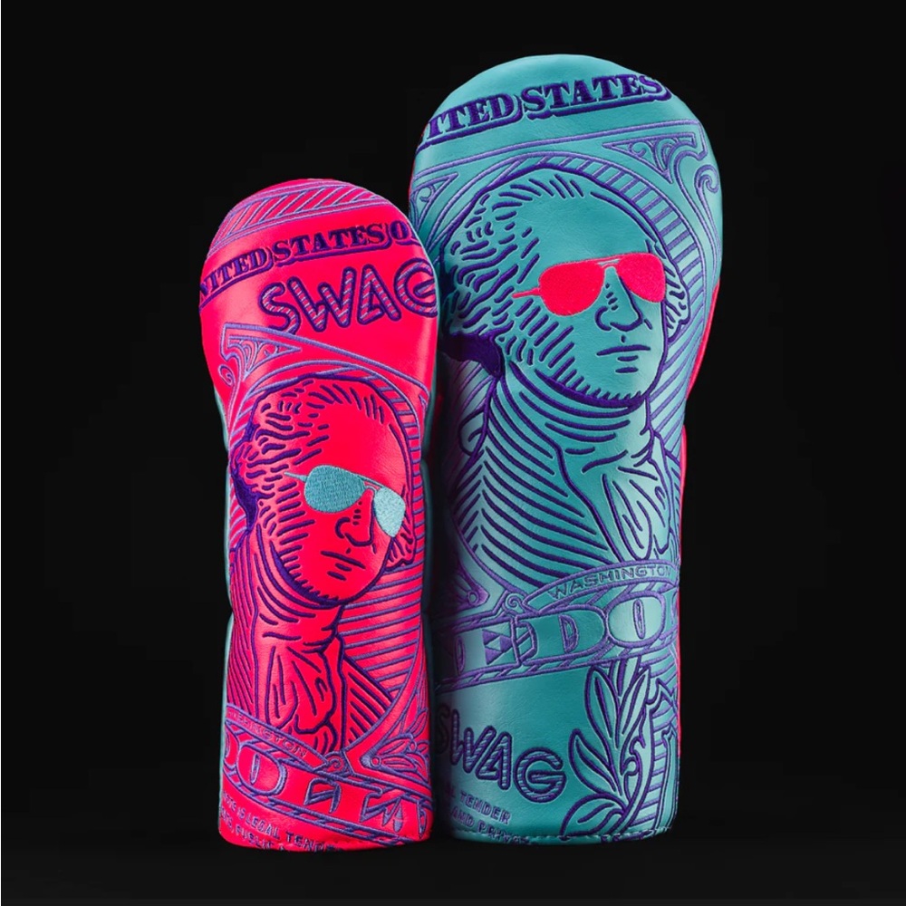 SWAG Golf Co BUBBLEGUM GIGANTIC
GEORGE
WOOD
SET Driver and Fairway Cover BN